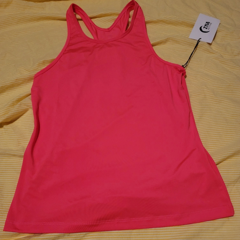 Pink classic racer tank